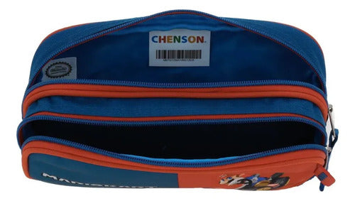 Lapicera Estuche Escolar Chenson Mario Bros Brife Bicolor Lisa
