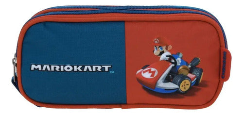 Lapicera Estuche Escolar Chenson Mario Bros Brife Bicolor Lisa