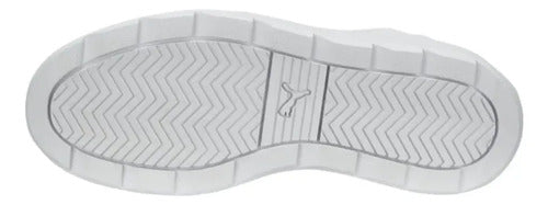 Tenis Puma Tipo Bota  Karmen Mid Moda Urbana Blanco Lisa 25 Mx