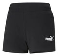 Short Puma Ess 4 Swea Dama Tejido Suave Y Cómodo Negro Lisa Xs