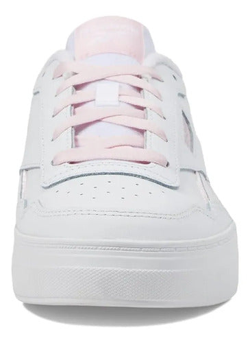 Tenis Reebok Court Advance Bold Dama Moda Actual Blanco Lisa 27.5 Mx