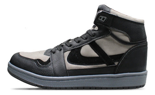 Tenis Bota Panam Coyote Humo  Estilo Urbano En Tendencia Multicolor Lisa 25 Mx