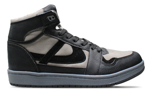 Tenis Bota Panam Coyote Humo  Estilo Urbano En Tendencia Multicolor Lisa 25 Mx