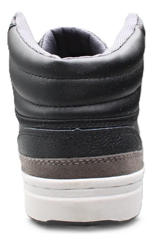 Tenis Bota Panam Topaz Indomable Unisex  Estilo Urbano Negro/gris Lisa 26 Mx