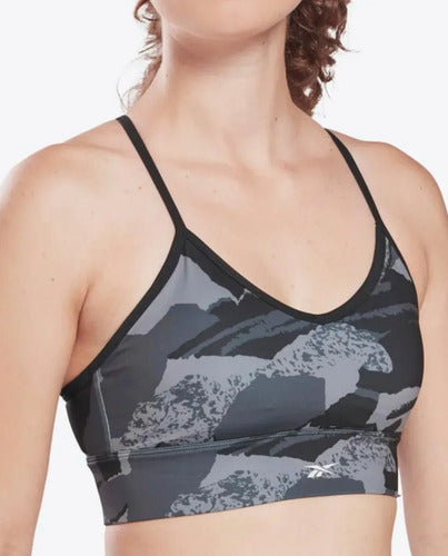 Top Reebok Wor Aop Tri Back Brtop Super Confortable Multicolor Lisa S