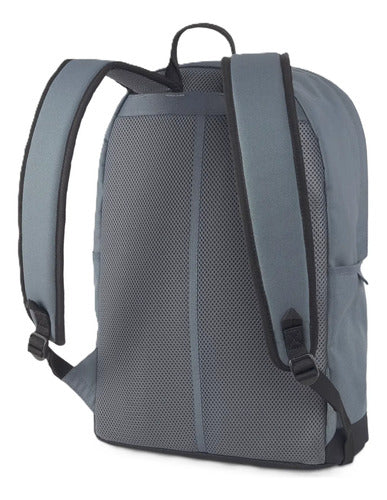 Mochila Puma Axis Backpack 07966802 Cómoda Versátil Gris Lisa