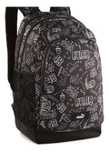 Mochila Puma Academy Backpack Unisex Print Casual Escolar Negro/estampado Lisa