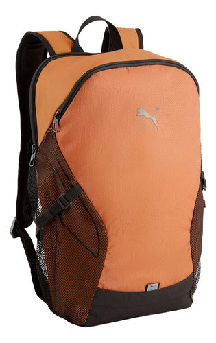 Mochila Puma Plus Pro Backpack 09035002 Práctica Unisex Café Claro Lisa