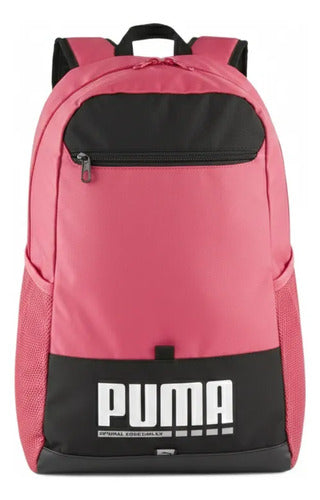 Mochila Puma Plus Backpack 09034604 Original Dep. Escolar Fucsia Lisa