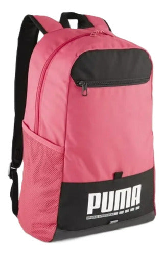 Mochila Puma Plus Backpack 09034604 Original Dep. Escolar Fucsia Lisa