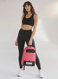 Mochila Puma Plus Backpack 09034604 Original Dep. Escolar Fucsia Lisa