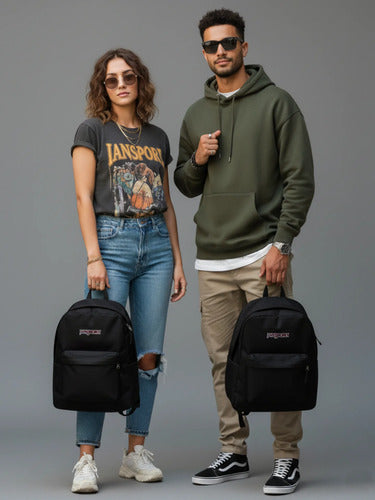 Mochila Jansport Superbreak Js0a4qut008 Escolar Urbana Negro Lisa