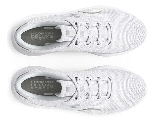 Tenis Under Armour Charged Surge 4 Dama Running Deportivos Blanco Lisa 26.5 Mx