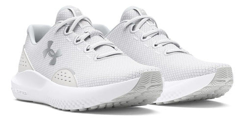 Tenis Under Armour Charged Surge 4 Dama Running Deportivos Blanco Lisa 26.5 Mx
