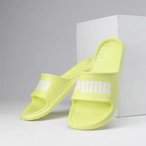 Sandalias Puma Divecat V2 Lite Unisex Casual Verde Limón Lisa 29 Mx