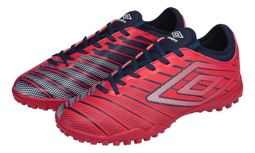 Tacos Umbro Velocita Elixir Club Tf Caballero Fútbol Soccer Rojo 27 Mx