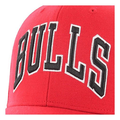 Gorra 47 Brand Ballpark Script Shot Chicago Bulls Clásica Rojo Unitalla Lisa