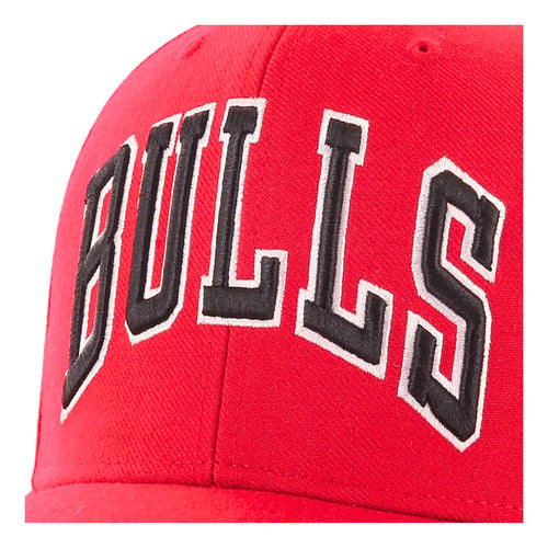 Gorra 47 Brand Ballpark Script Shot Chicago Bulls Clásica Rojo Unitalla Lisa
