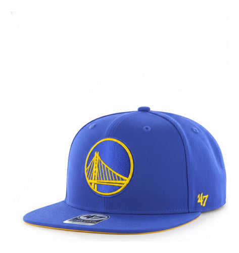 Gorra 47 Brand Golden State Warriors 47 Captain Strapback Azul Unitalla Lisa