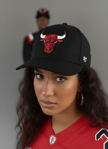 Gorra 47 Brand Chicago Bulls Strapback 47 Captain Dt Negro Unitalla Lisa