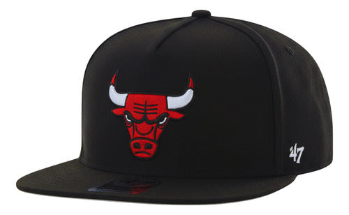 Gorra 47 Brand Chicago Bulls Strapback 47 Captain Dt Negro Unitalla Lisa