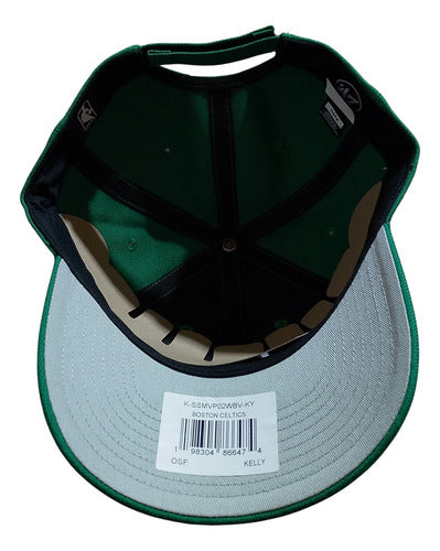 Gorra 47 Brand Boston Celtics Sure Shot 47 Mvp Ajustable Verde Unitalla Lisa
