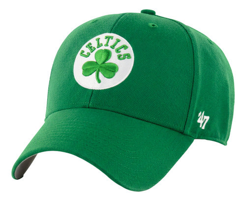 Gorra 47 Brand Boston Celtics Sure Shot 47 Mvp Ajustable Verde Unitalla Lisa