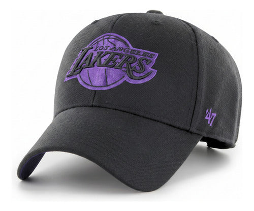 Gorra 47 Brand Ballpark Los Angeles Lakers Clásica Bicolor Unitalla Lisa