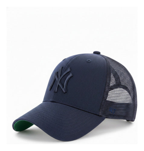 Gorra 47 Brand Branson New York Yankees, Estilo Único Azul Marino Unitalla Lisa