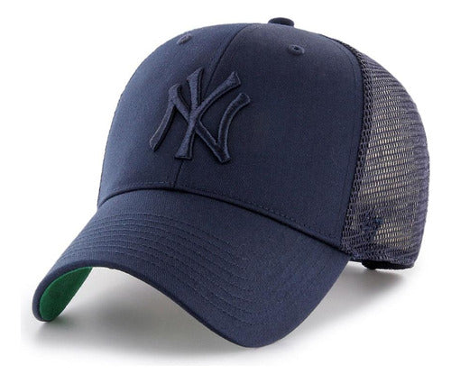 Gorra 47 Brand Branson New York Yankees, Estilo Único Azul Marino Unitalla Lisa