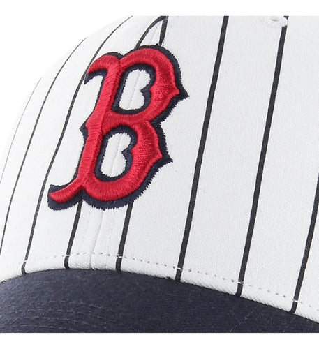 Gorra 47 Brand Pinstrip Boston Red Sox, Tela Suave Multicolor Unitalla Lisa