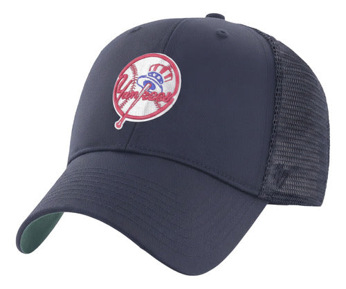 Gorra 47 Brand Branson New York Yankees, Cómoda Original Azul Marino Unitalla Lisa