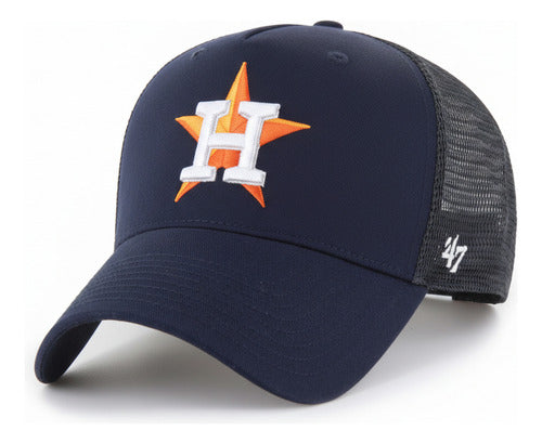 Gorra 47 Brand Houston Astros Branson, Ajustable Clásica Azul Oscuro Unitalla Lisa