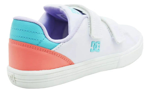 Tenis Dc Shoes Infantil Skate Notch Sn Notch Sn V Mx Casual Blanco Liso 21 Mx