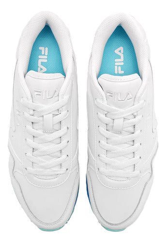 Tenis Fila Orbit Stripe 5rm02232147 Look Fresco Juvenil Blanco/azul Lisa 23 Mx