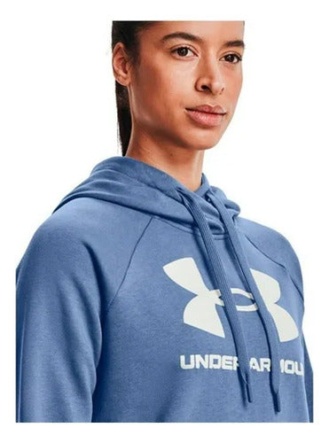 Sudadera Under Armour Rival Fleece Logo 1356318470 Clásica Xl Azul Mineral Lisa