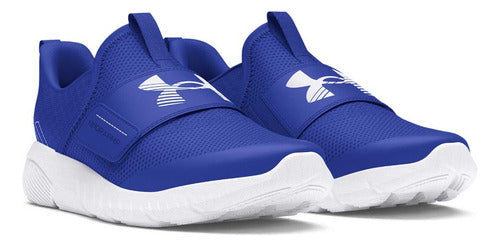 Tenis Under Armour Bps Flash 3026704400 Amortiguación Suave Azul Lisa 22 Mx