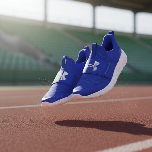 Tenis Under Armour Bps Flash 3026704400 Amortiguación Suave Azul Lisa 22 Mx