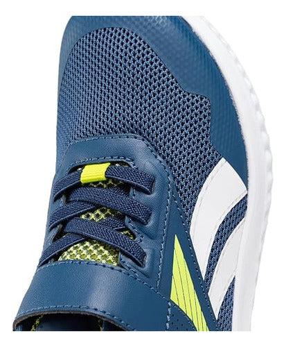 Tenis Reebok Rush Runner 5 Alt Niños 100074568 Súper Confort Azul Marino/ Limón Lisa 18 Mx