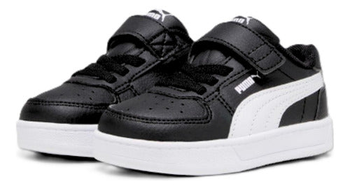 Tenis Puma Caven 2.0 Ac Infantil 39384105 Estilo Casual Negro/blanco Lisa 12 Mx