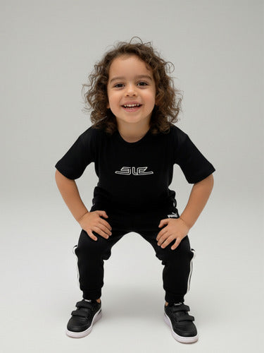Tenis Puma Caven 2.0 Ac Infantil 39384105 Estilo Casual Negro/blanco Lisa 12 Mx