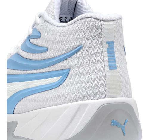 Tenis Puma Court Pro Caballero 31082909 Máxima Comodidad Blanco/azul Cielo Lisa 29 Mx