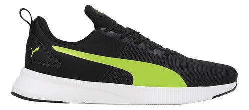Tenis Puma Flyer Runner Mesh Caballero 19534314 Rendimiento Negro/verde Limón Lisa 27.5 Mx