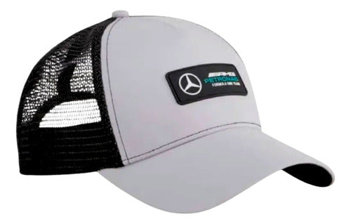 Gorra Puma Mapf1 Trucker Unisex 02482102 Fórmula Uno Gris/negro Unitalla Lisa