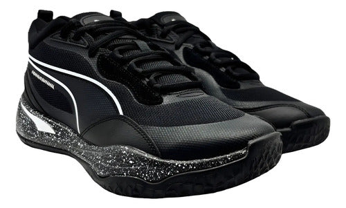 Tenis Puma Playmaker Pro Splatter Caballero Confortable Orig Negro Lisa 25 Mx