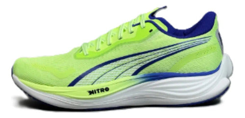 Tenis Puma Velocity Nitro 3 Caballero 37774813 Deportivo Verde Claro Lisa 26.5 Mx
