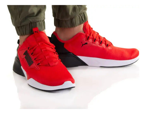 Tenis Puma Retaliate 2 Unisex 37667618 Cómodo Original Negro/rojo Lisa 30 Mx