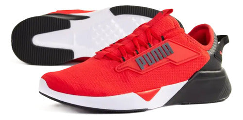 Tenis Puma Retaliate 2 Unisex 37667618 Cómodo Original Negro/rojo Lisa 30 Mx
