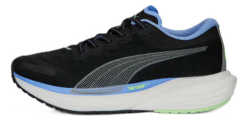Tenis Puma Deviate Nitro 2 Wns Dama 37685512 Confortable Negro Lisa 24 Mx