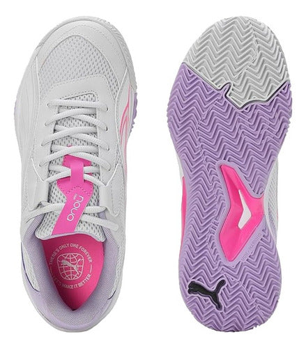 Tenis Puma Nova Court Wns Dama 10778701 Deportivo Confortable Gris Claro Lisa 25.5 Mx